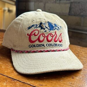 Coors corduroy hat